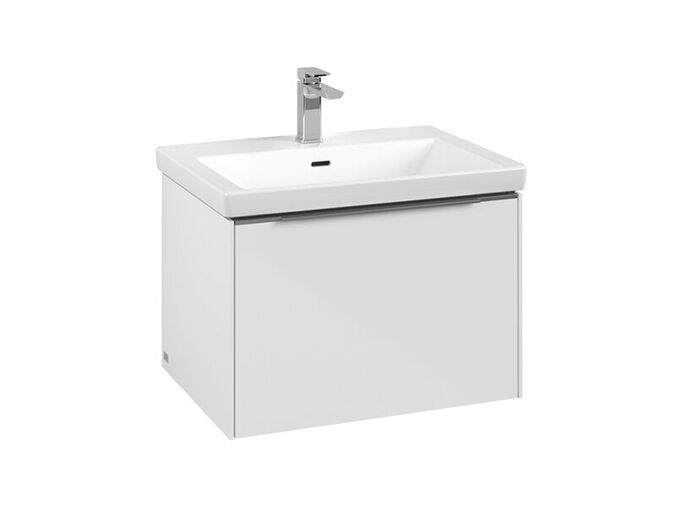 Villeroy & Boch Subway 3.0 skříňka pod umyvadlo s osvětlením 62,2x47,8x42,9 cm, 1x zásuvka, Brilliant White