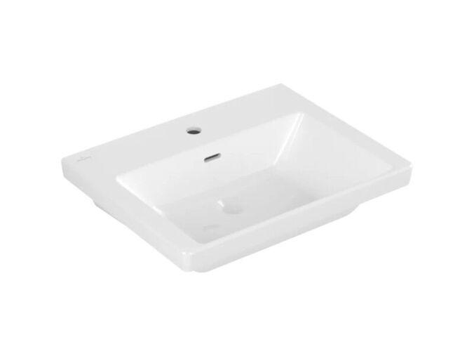 Villeroy & Boch Subway 3.0 umyvadlo 60x47 cm, otvor pro baterii, s přepadem, bílá Alpin