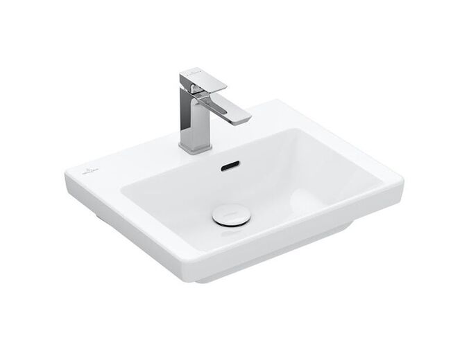 Villeroy & Boch Subway 3.0 umývátko 45x37 cm, otvor pro baterii, s přepadem, bílá Alpin