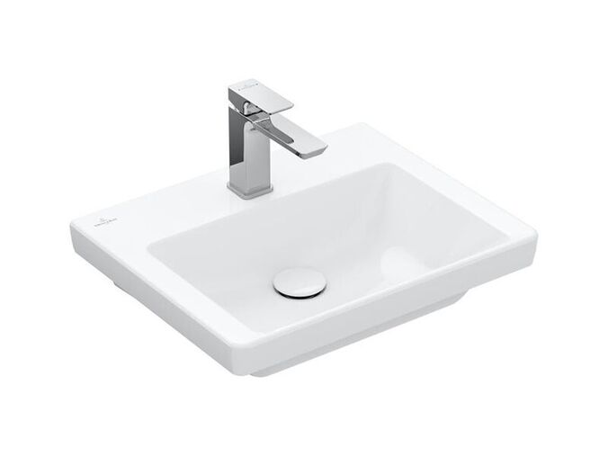 Villeroy & Boch Subway 3.0 umývátko 50x40 cm, otvor pro baterii, bez přepadu, bílá Alpin