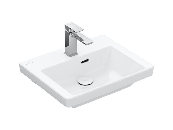 Villeroy & Boch Subway 3.0 umývátko 50x40 cm, otvor pro baterii, s přepadem, bílá Alpin