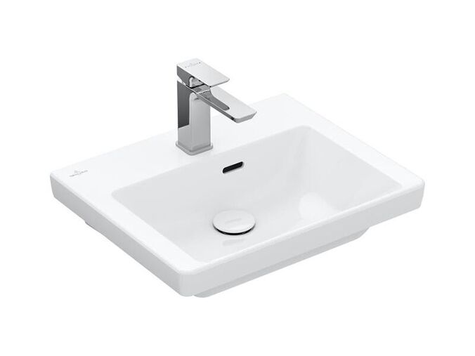 Villeroy & Boch Subway 3.0 umývátko 50x40 cm, otvor pro baterii, s přepadem, bílá Alpin