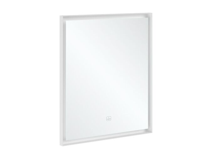 Villeroy & Boch Subway 3.0 zrcadlo s LED osvětlením 65x75x4,75 cm, hliníkový rám