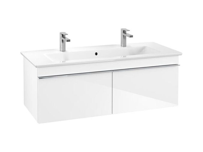 Villeroy & Boch Venticello skříňka pod umyvadlo 115,3x42x50,2 cm, 2x zásuvka, Glossy White