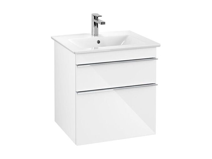 Villeroy & Boch Venticello skříňka pod umyvadlo 55,3x59x50,2 cm, 2x zásuvka, Glossy White