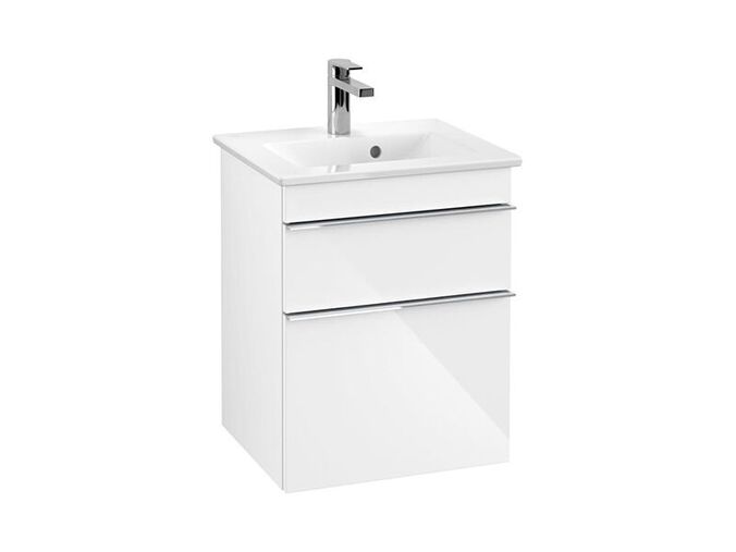 Villeroy & Boch Venticello skříňka pod umývátko, 46,6x59x42,5 cm, 2x zásuvka, Glossy White