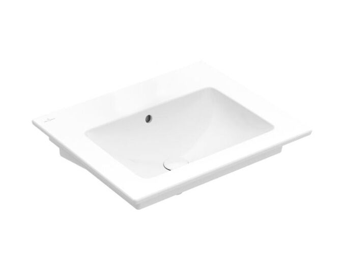 Villeroy & Boch Venticello umyvadlo 60x50 cm, bez otvoru pro baterii, s přepadem, CeramicPlus, bílá Alpin