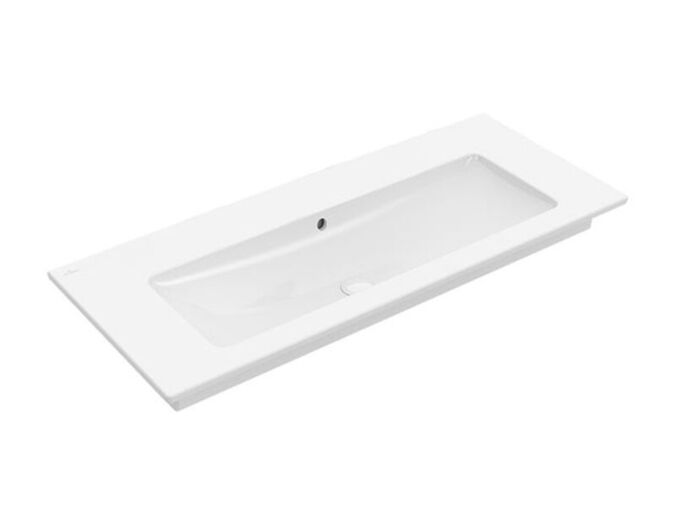 Villeroy & Boch Venticello umyvadlo 120x50 cm, bez otvoru pro baterii, s přepadem, CeramicPlus, bílá Alpin