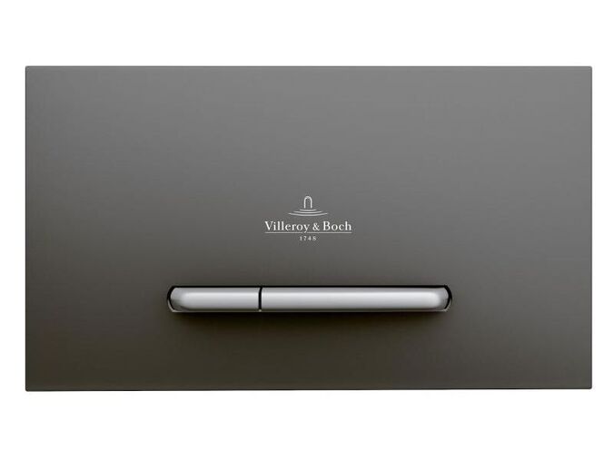 Villeroy & Boch ViConnect ovládací tlačítko 25,3x14,5 cm, antracit mat/chrom mat