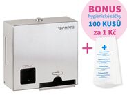 Bemeta Zásobník na tampony a vložky, nerez brus