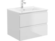 Oltens Vernal závěsná skříňka pod umyvadlo 60x45,6x47 cm, lesklá bílá