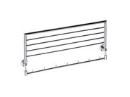 Bemeta Omega polička na ručníky výklopná s háčky 650 mm, chrom