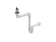 Alcadrain Umyvadlový sifon prostorově úsporný, průměr 62 mm, bílý